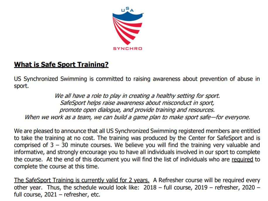 Nevada Desert Mermaids SAFE SPORT